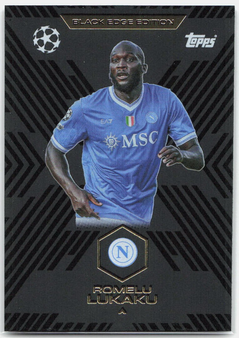 Romelu Lukaku #BE8 - 2025-26 Topps Match Attax UEFA Club Competitions Extra Black Edge Edition
