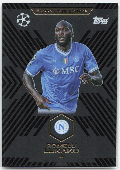 Romelu Lukaku #BE8 - 2025-26 Topps Match Attax UEFA Club Competitions Extra Black Edge Edition