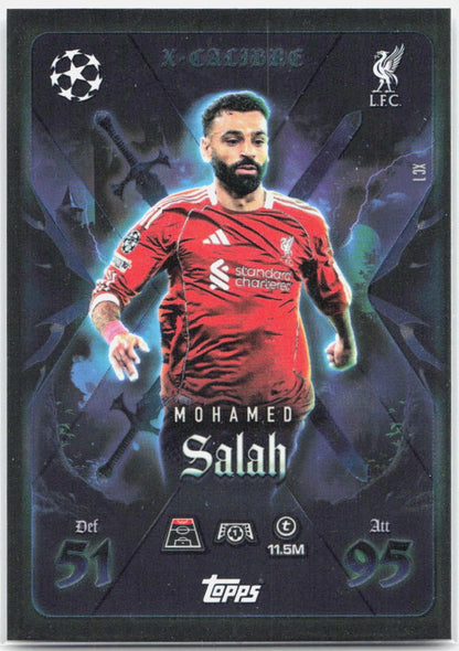 Mohamed Salah #XC1 - 2025-26 Topps Match Attax UEFA Club Competitions Extra X-Calibre