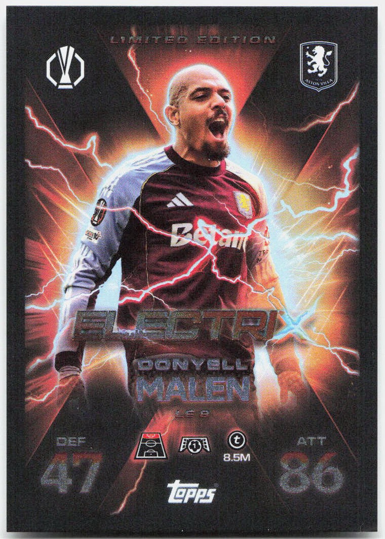 Donyell Malen #LE8 - 2025-26 Topps Match Attax UEFA Club Competitions Extra Electrix Limited Edition