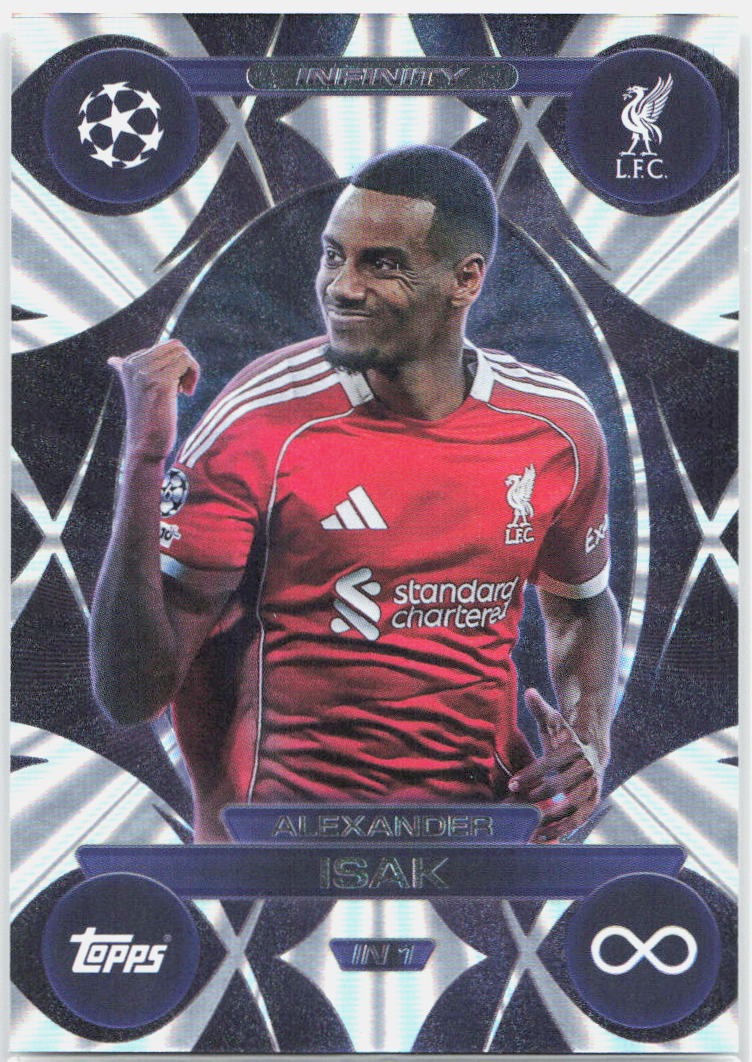 Alexander Isak #IN1 - 2025-26 Topps Match Attax UEFA Club Competitions Extra Infinity