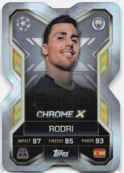 Rodri #CX2 - 2025-26 Topps Match Attax UEFA Club Competitions Extra Chrome X