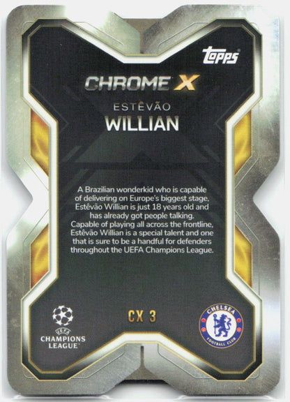 Estevao Willian #CX3 - 2025-26 Topps Match Attax UEFA Club Competitions Extra Chrome X