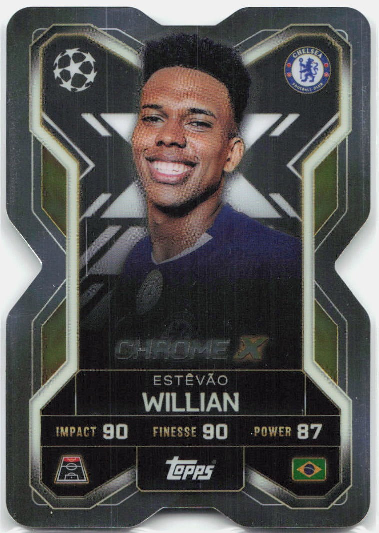 Estevao Willian #CX3 - 2025-26 Topps Match Attax UEFA Club Competitions Extra Chrome X