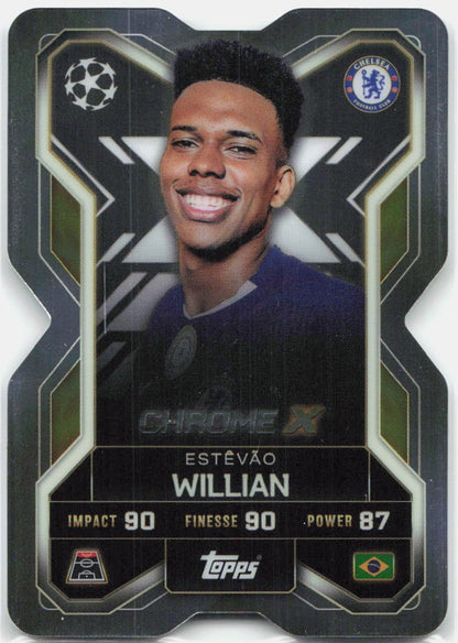 Estevao Willian #CX3 - 2025-26 Topps Match Attax UEFA Club Competitions Extra Chrome X