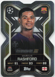 Marcus Rashford #CX4 - 2025-26 Topps Match Attax UEFA Club Competitions Extra Chrome X