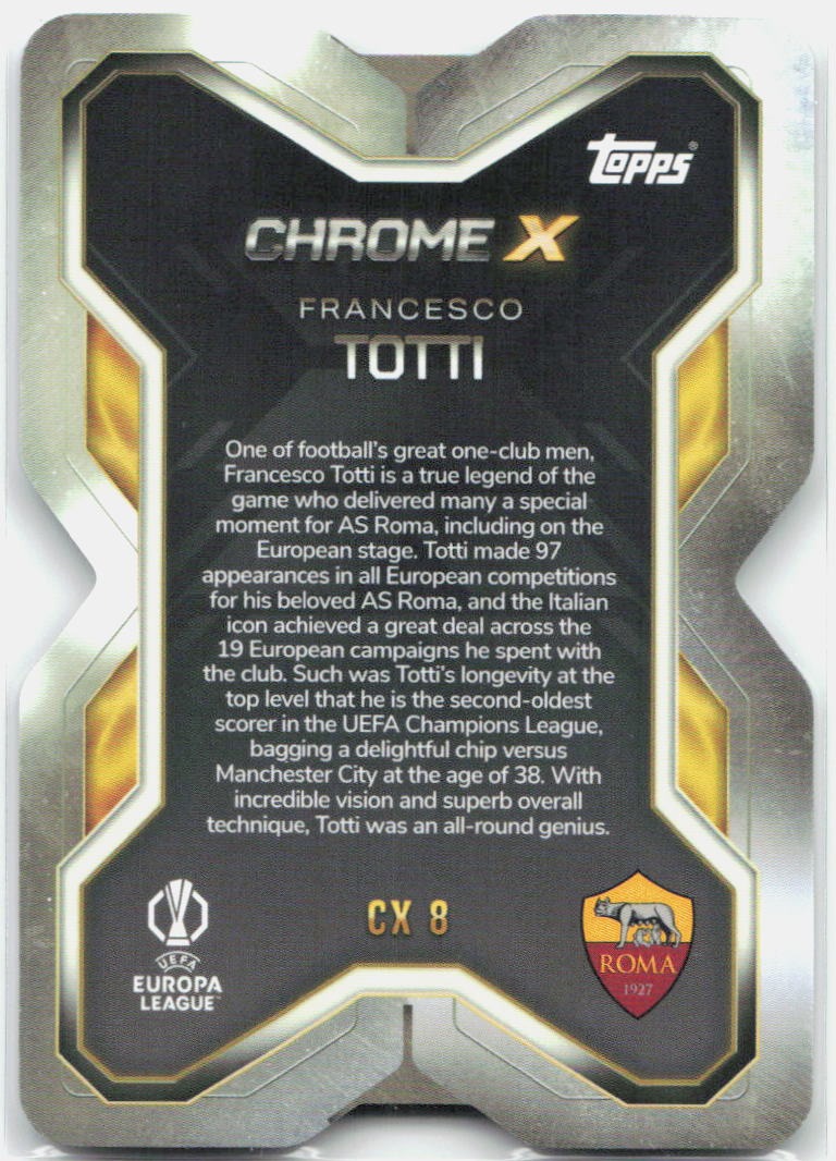 Francesco Totti #CX8 - 2025-26 Topps Match Attax UEFA Club Competitions Extra Chrome X