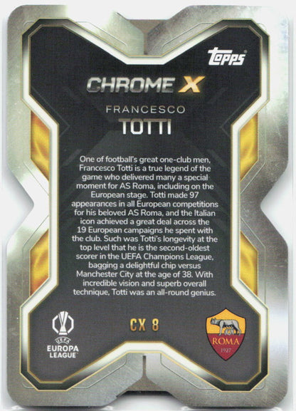 Francesco Totti #CX8 - 2025-26 Topps Match Attax UEFA Club Competitions Extra Chrome X