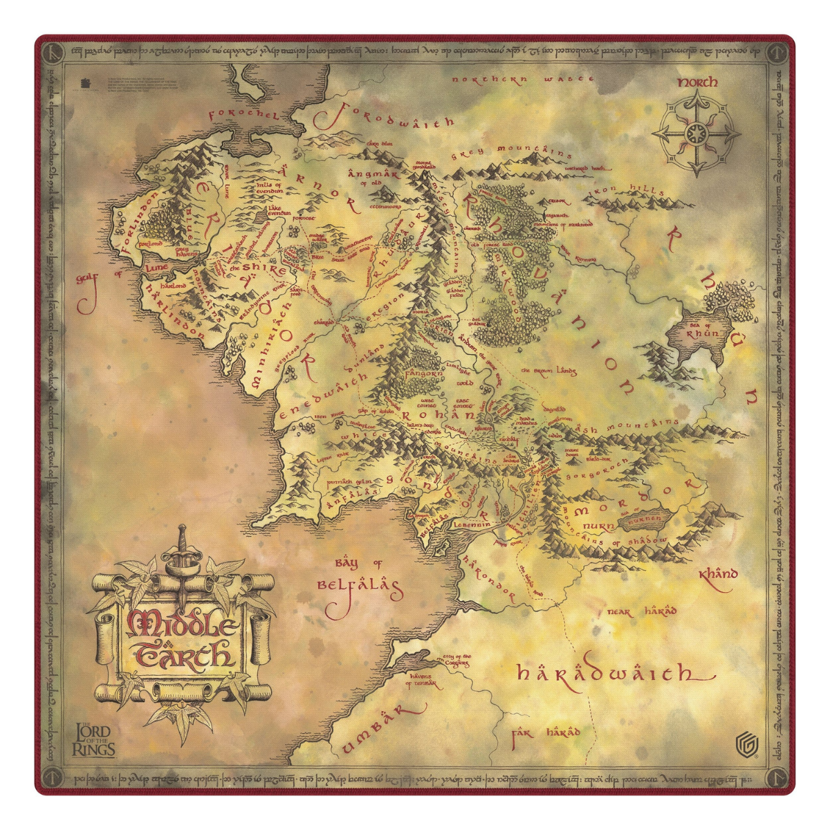 Ultimate Guard Playmat – The Lord of the Rings™ – Places of Middle-earth