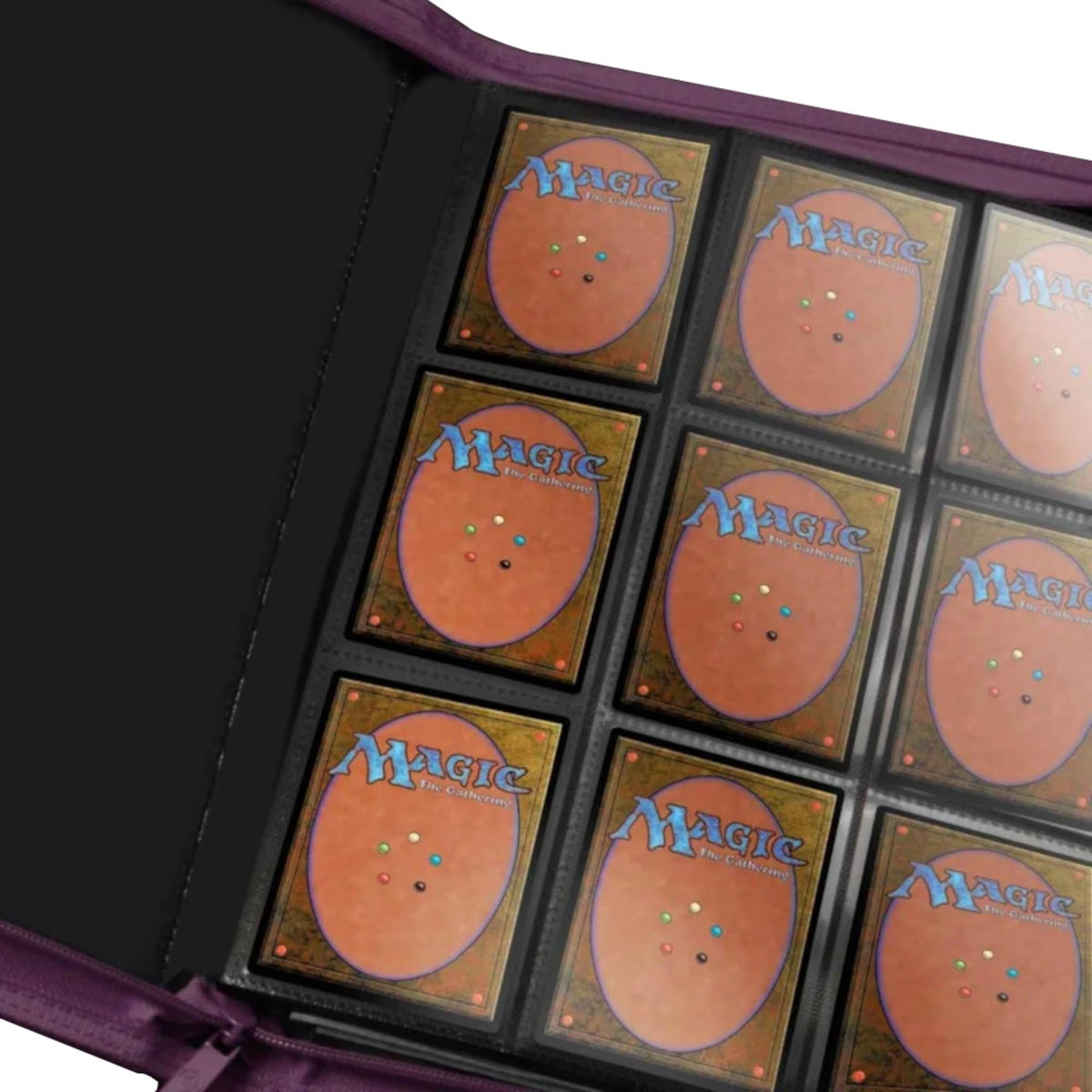 Ultra Pro - Vivid 9-Pocket Zippered PRO-Binder: Midnight Plum