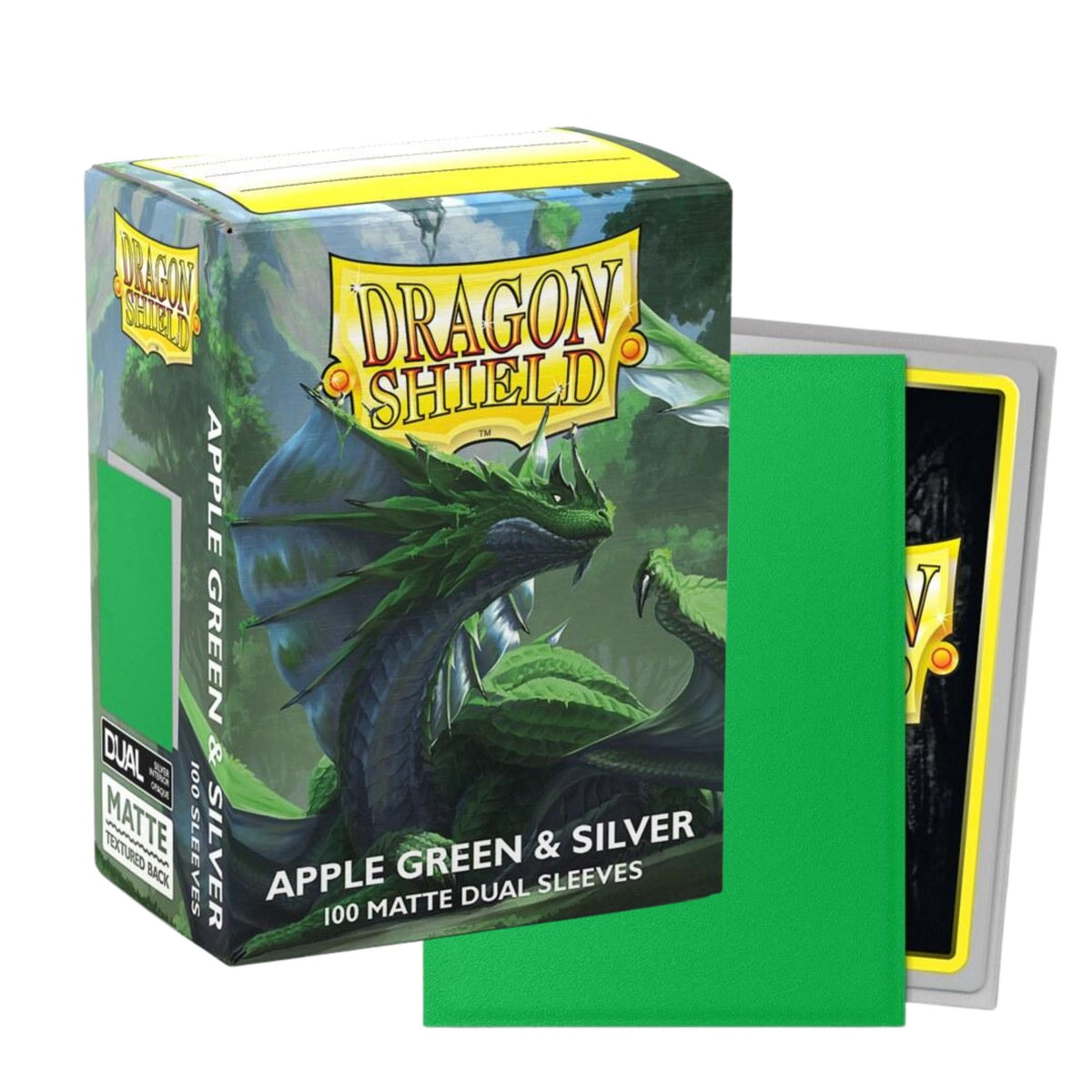 Dragon Shield - Standard Matte Dual Silver Sleeves (100 Sleeves)