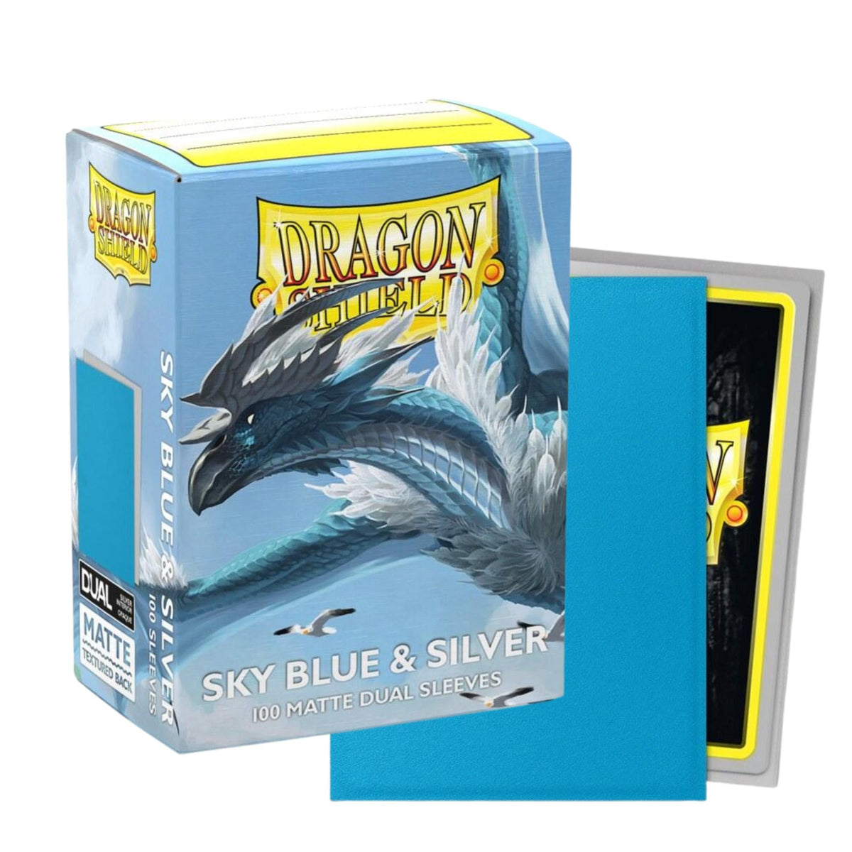Dragon Shield - Standard Matte Dual Silver Sleeves (100 Sleeves)