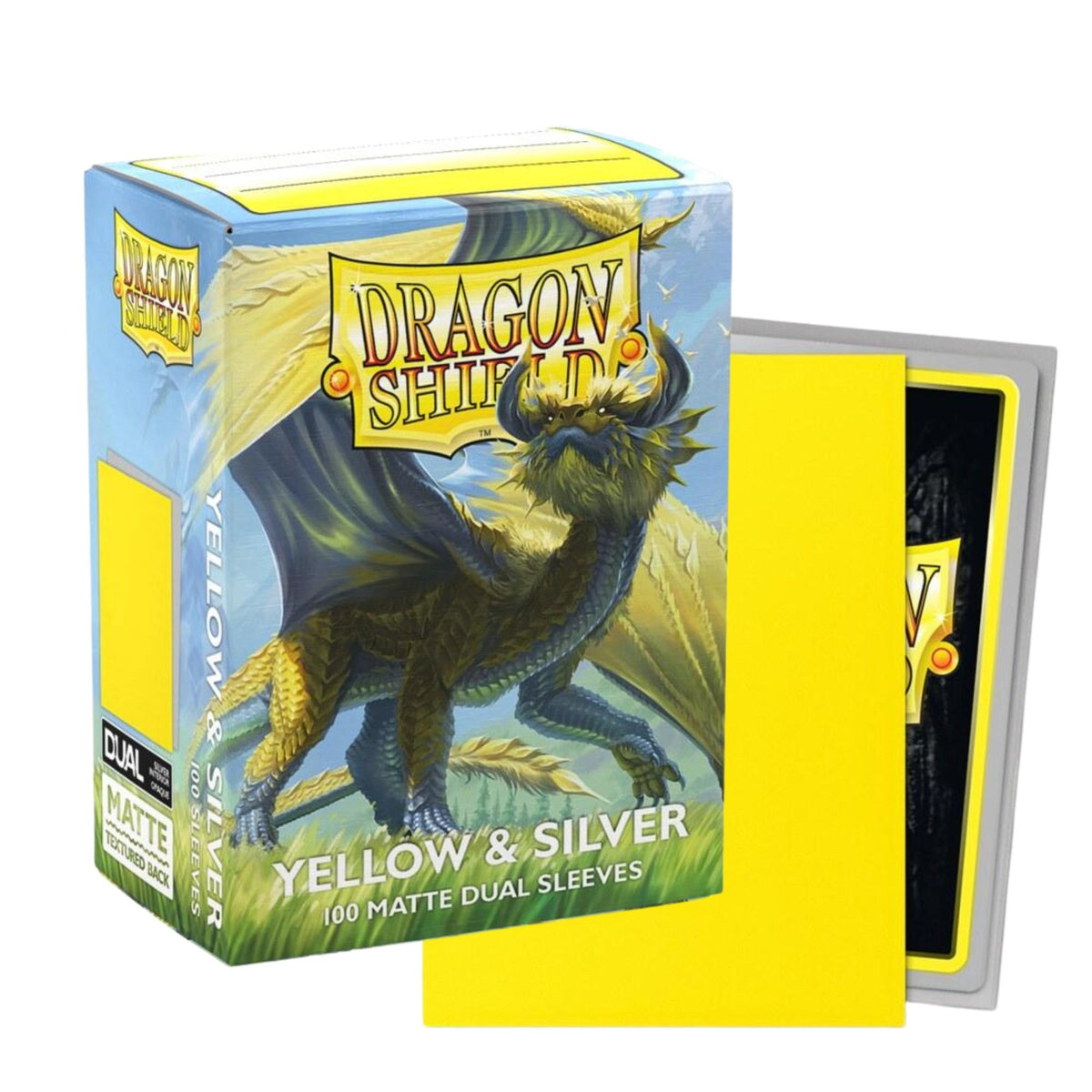 Dragon Shield - Standard Matte Dual Silver Sleeves (100 Sleeves)