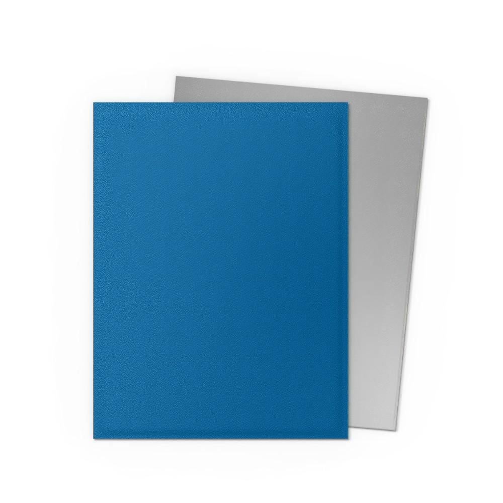 Dragon Shield – 100 Standard Size Matte Dual Sleeves Cobalt & Silver - Anniversary Special Edition