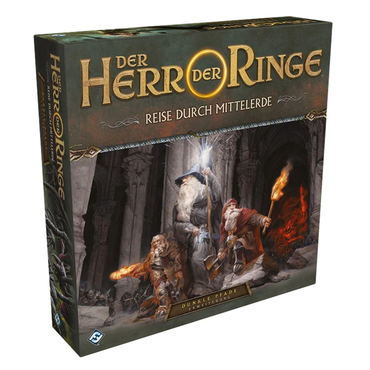 Fantasy Flight Games – Der Herr der Ringe: Reise durch Mittelerde – Dunkle Pfade Erweiterung (Deutsche Ausgabe)