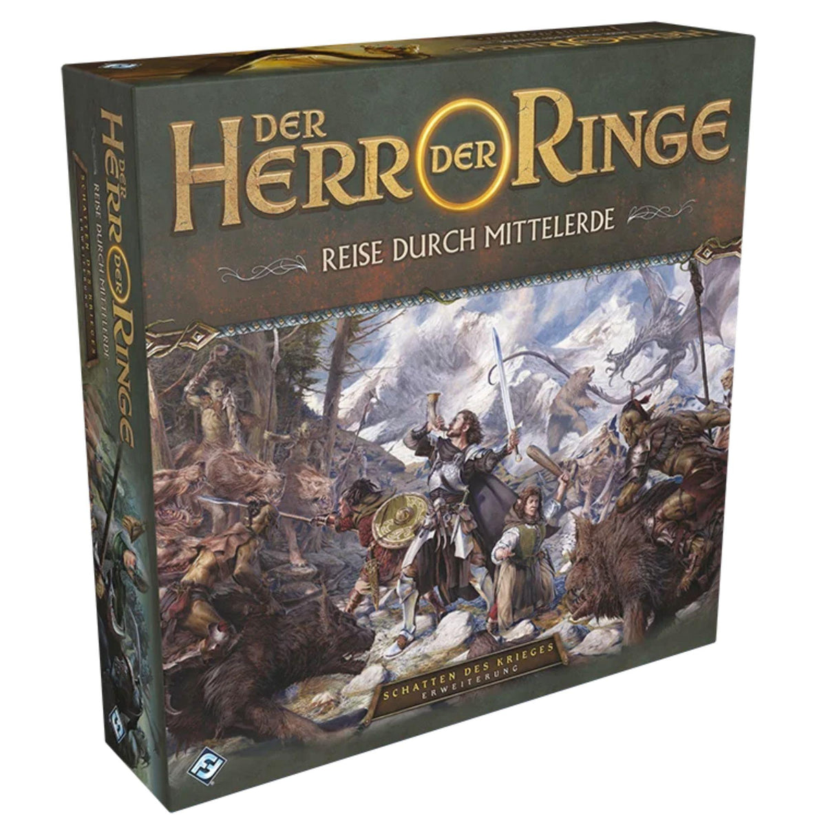 Fantasy Flight Games – Der Herr der Ringe: Reise durch Mittelerde – Schatten des Krieges Erweiterung (Deutsche Ausgabe)