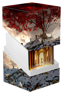 Die RTE Boulder Artist Edition Deck Box von Mario Renaud verstaut double sleeved Sammelkarten von allen TCGs