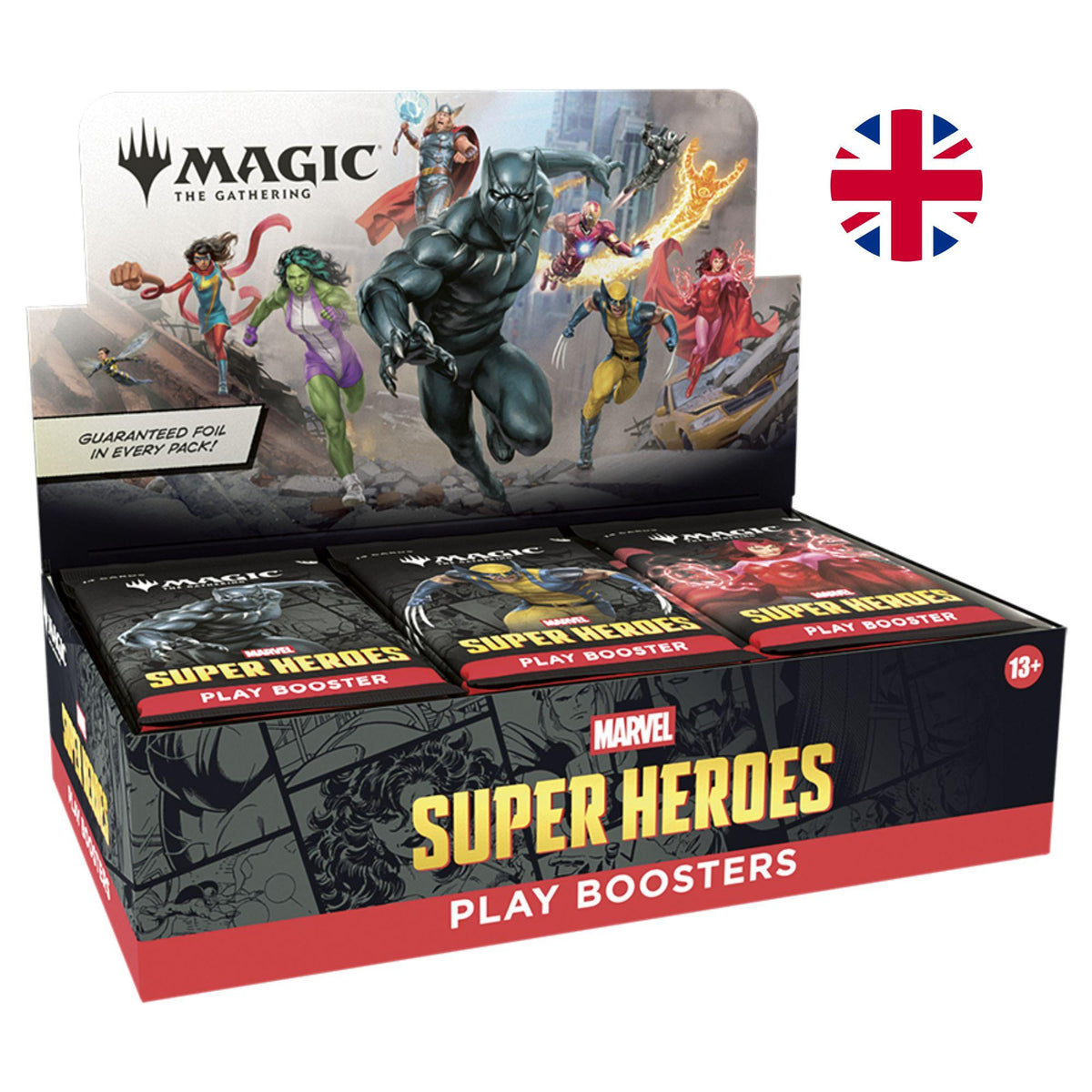 Magic: The Gathering – Marvel Super Heroes Play Booster Display (Englisch)