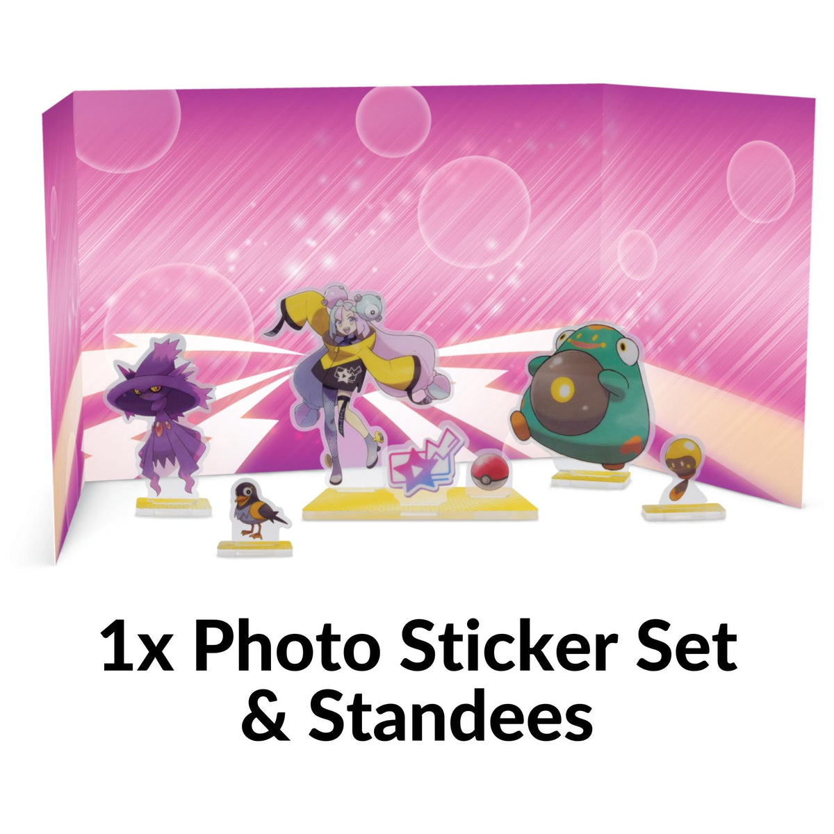 Iono's Bellibolt ex Premium Collection included Photo Sticker Set with Standees