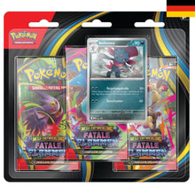 Pokémon TCG – Mega-Entwicklung Fatale Flammen – 3er-Pack Blister – DE