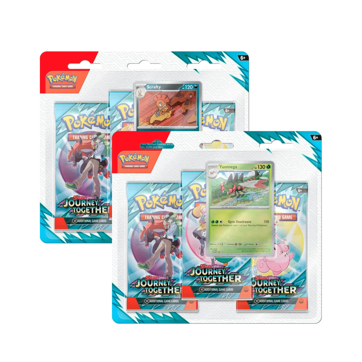 Pokemon TCG - Scarlet & Violet Journey Together - 3 Pack Blister Set