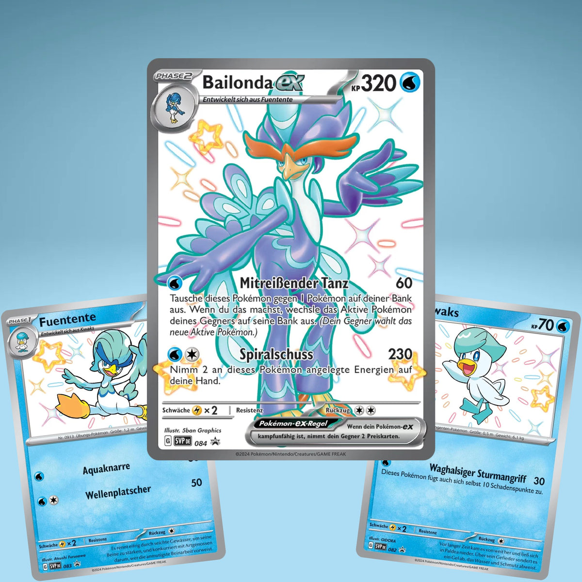 Promokarten der Pokemon TCG - Paldeas Schicksale Premium Kollektion Bailonda ex