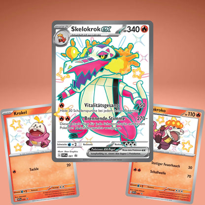 Promokarten der Pokemon TCG - Paldeas Schicksale Premium Kollektion Skelokrok ex
