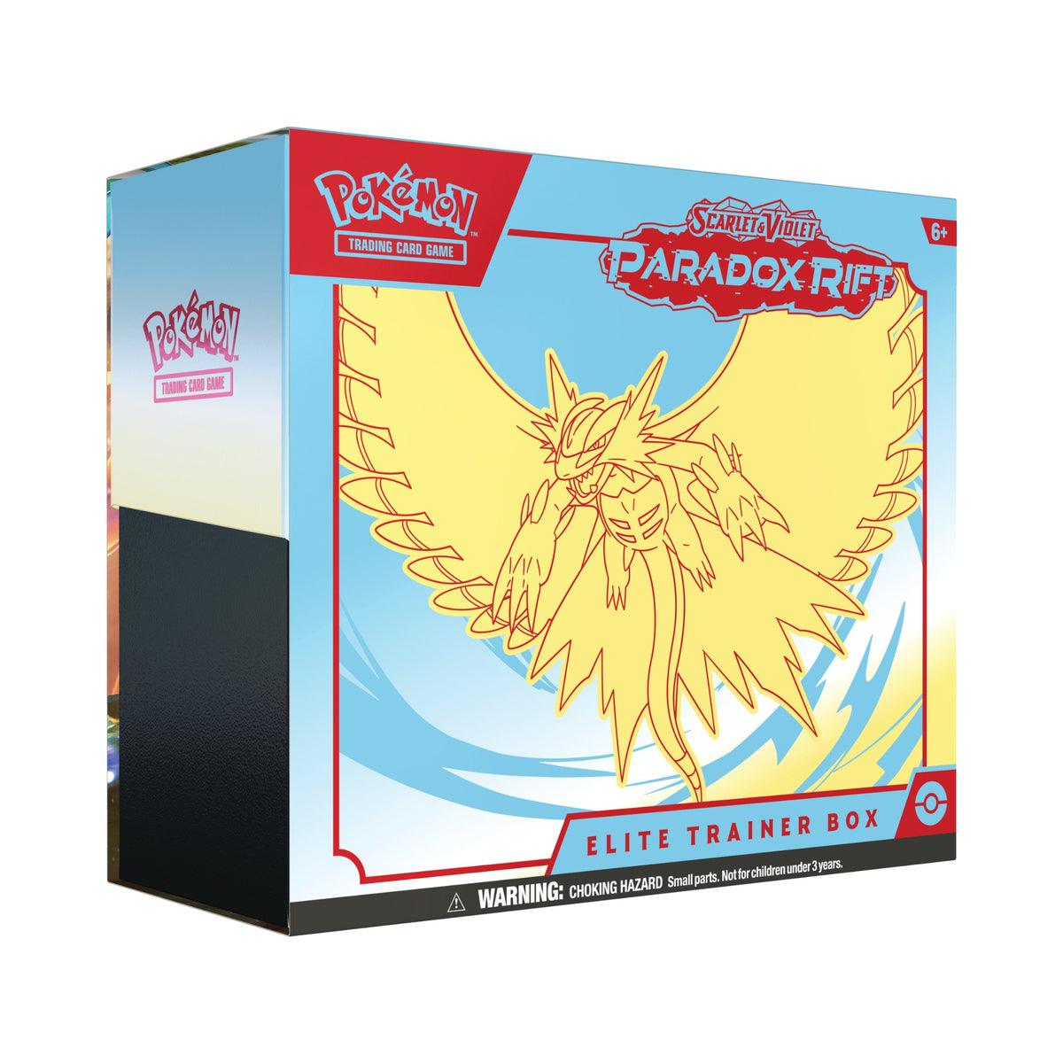 Elite Trainer Box Roaring Moon of the pokemon tcg extension Paradox Rift