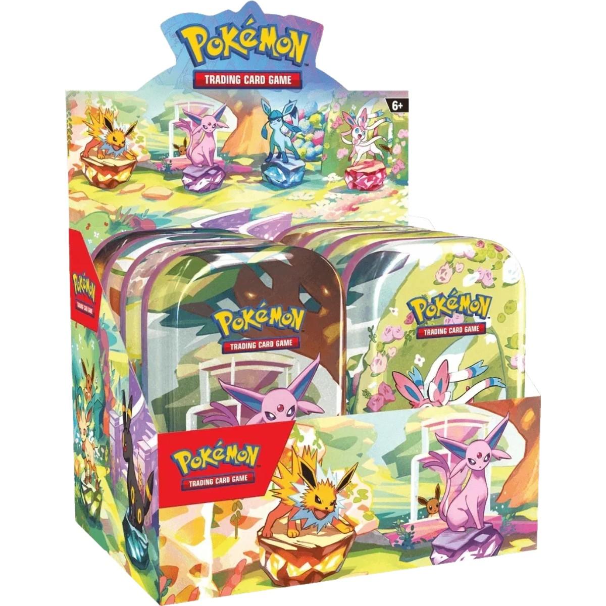 Pokemon TCG Prismatic Evolutions - Mini Tin Display (8 Mini Tins) – EN