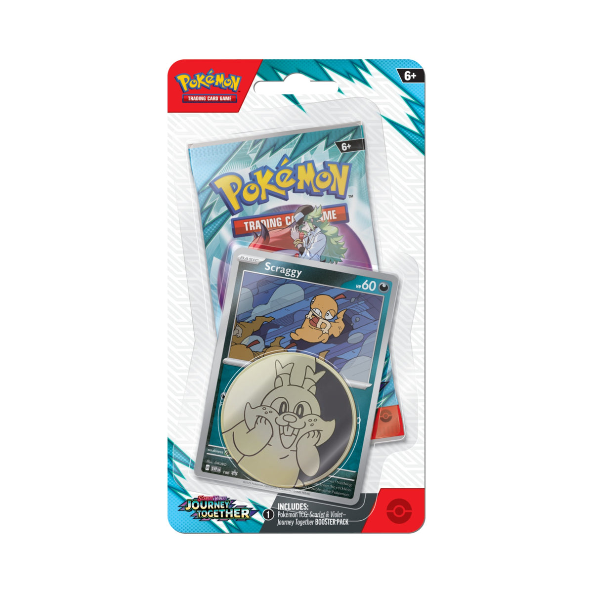 Pokemon TCG Journey Together Chacklane Blister Scraggy