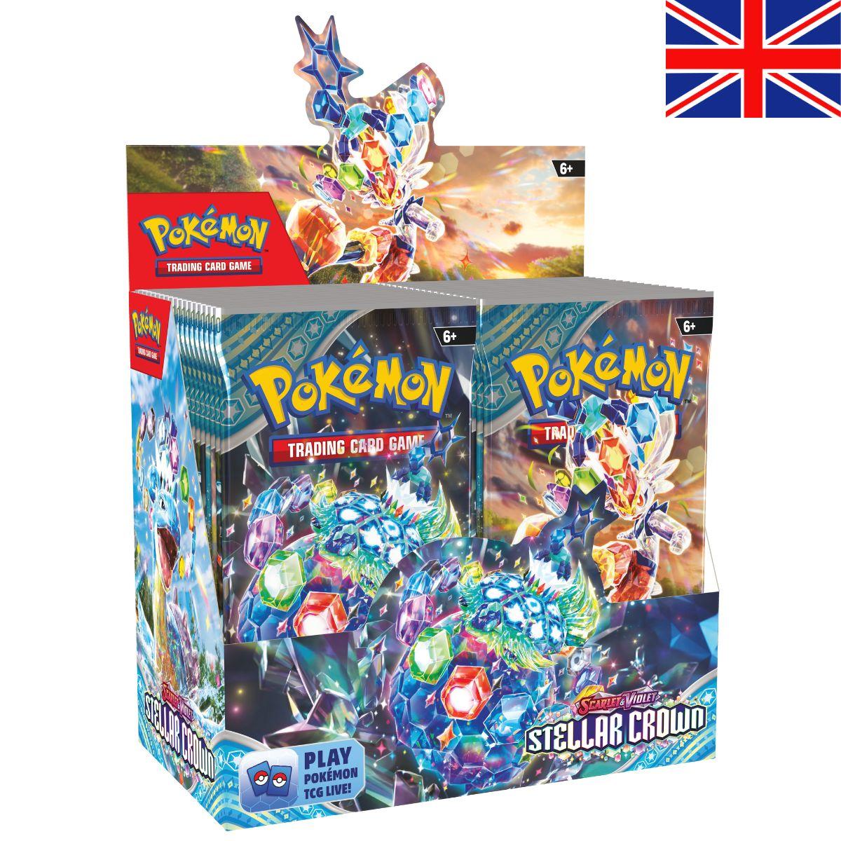 Booster Display with 36 Booster of the Pokemon TCG extension Stellar Crown