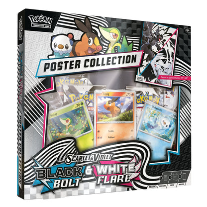 Pokemon TCG Scarlet & Violet 10.5 – Black Bolt & White Flare Poster Collection