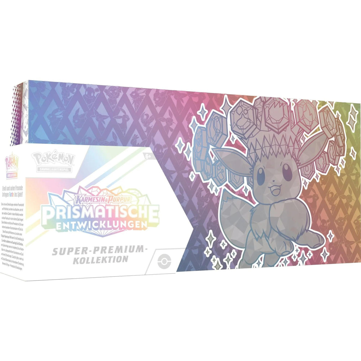 Super Premium Kollektion aus der Pokemon TCG Erweiterung Prismatische Entwicklungen