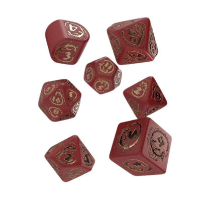Q Workshop Dragons Modern RPG Dice Set – 7-teiliges Würfelset