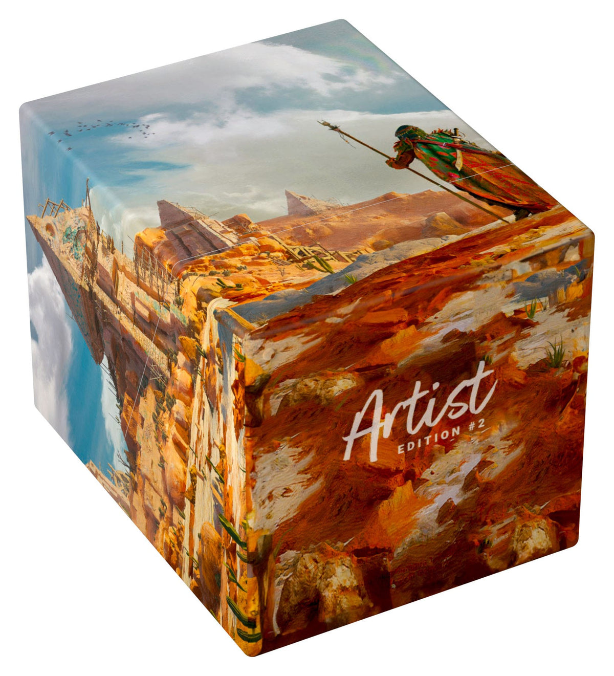 Die Unterseite der RTE Boulder 100+ Artist Edition #2 Deckbox von Mario Renaud