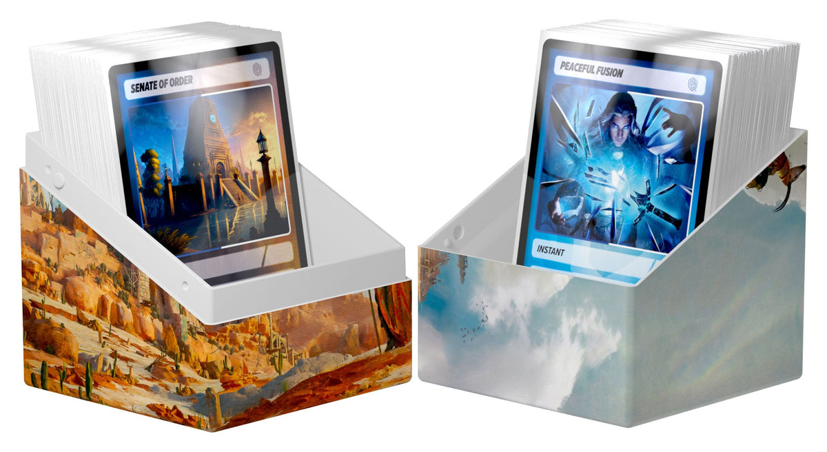 Die Die RTE Boulder 100+ Artist Edition #2 Deckbox von Mario Renaud für 100+ sleeved Sammelkarten wie Lorcana, MTG, Pokemon TCG uvm
