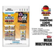 Topps Match Attax Extra 2025/26 UEFA Champions League – Mega Multipack (German Edition)