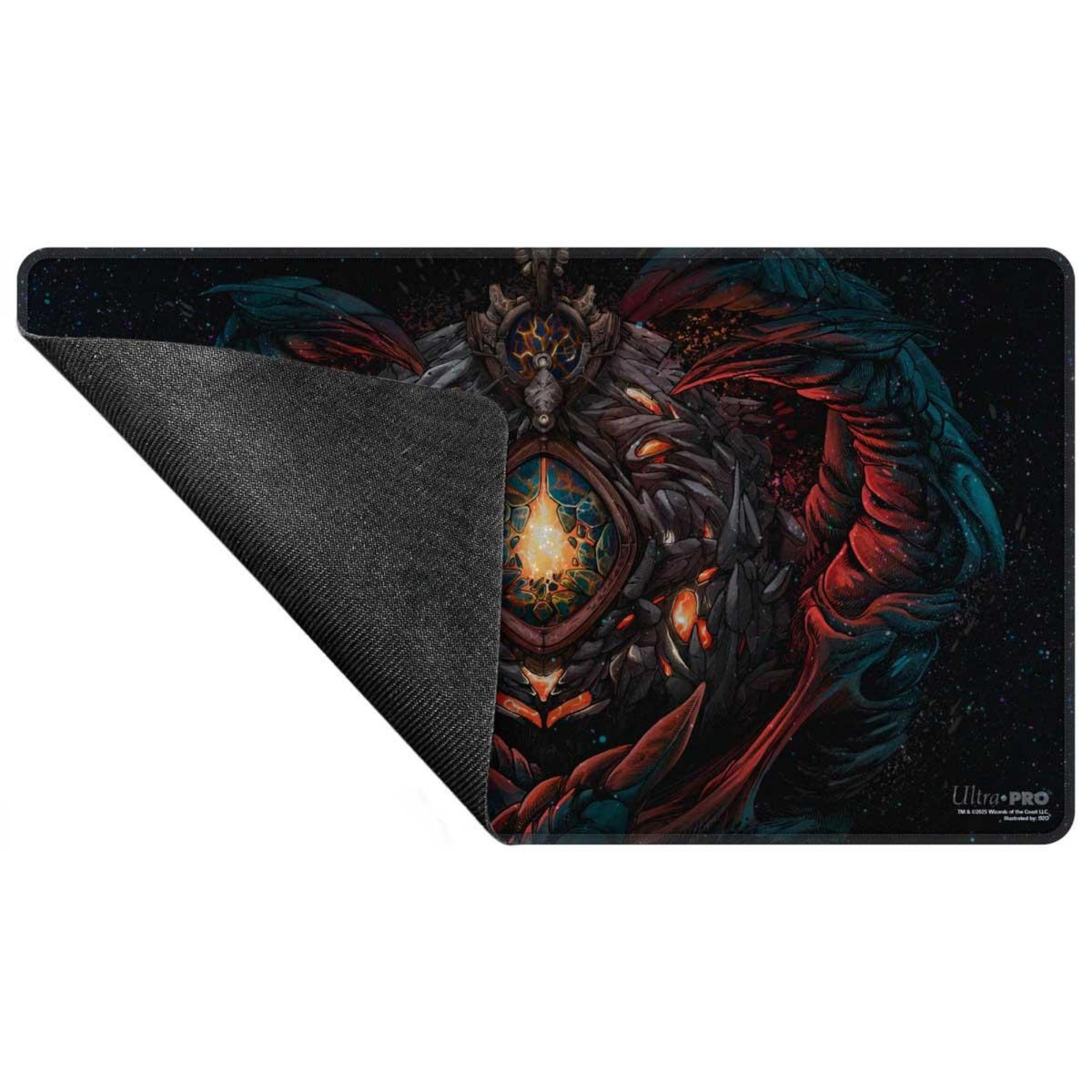 Back of the Holofoil Playmat with Tarkir Dragonstorm Artwork of Mox Jasper