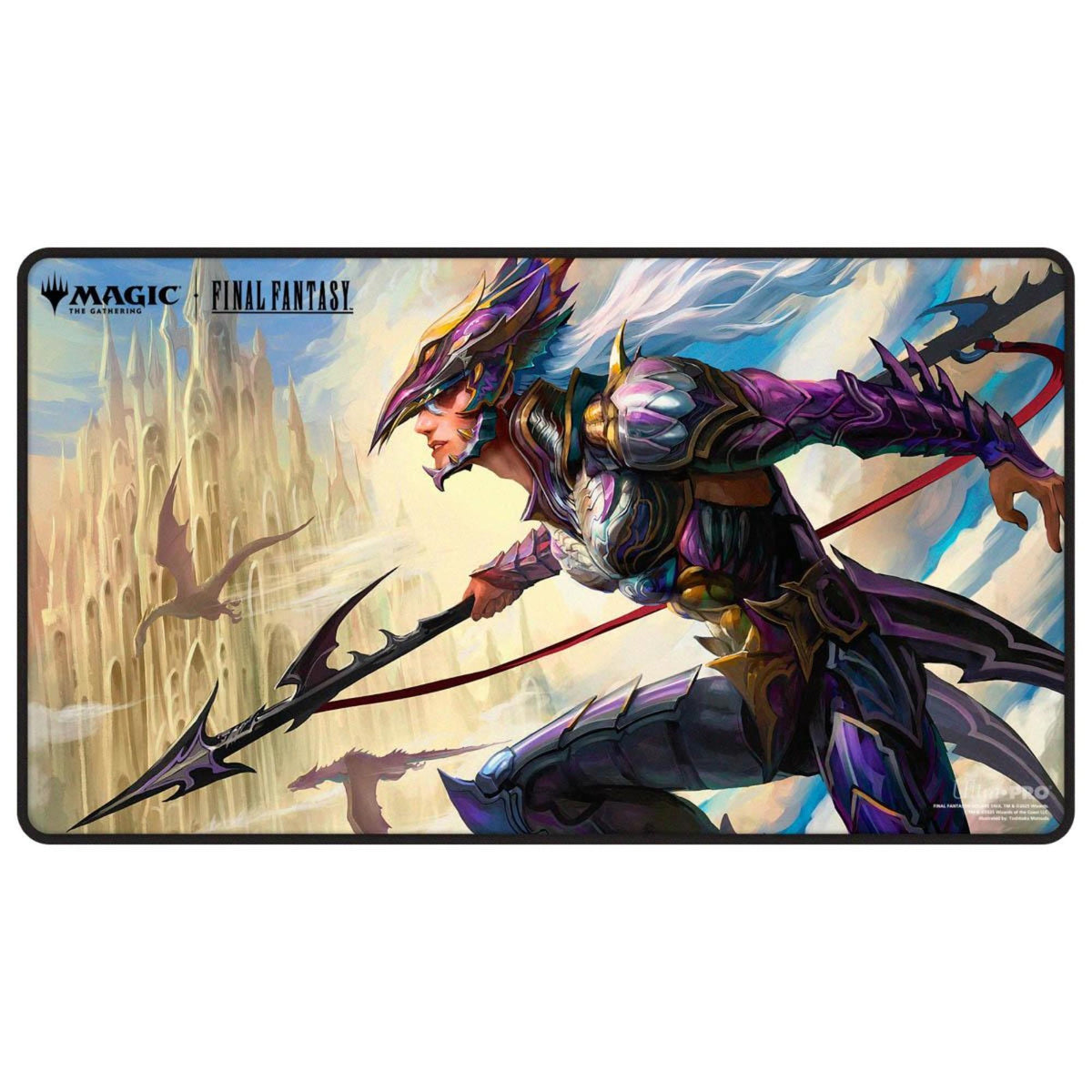 Ultra Pro Black Stitched Premium Playmat - MTG Final Fantasy Kain, Traitorous Dragoon
