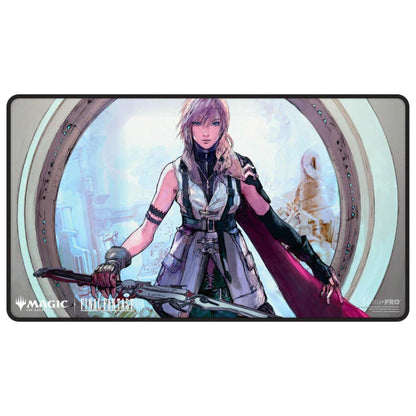 Ultra Pro Black Stitched Premium Playmat - MTG Final Fantasy Lightning, Army of One