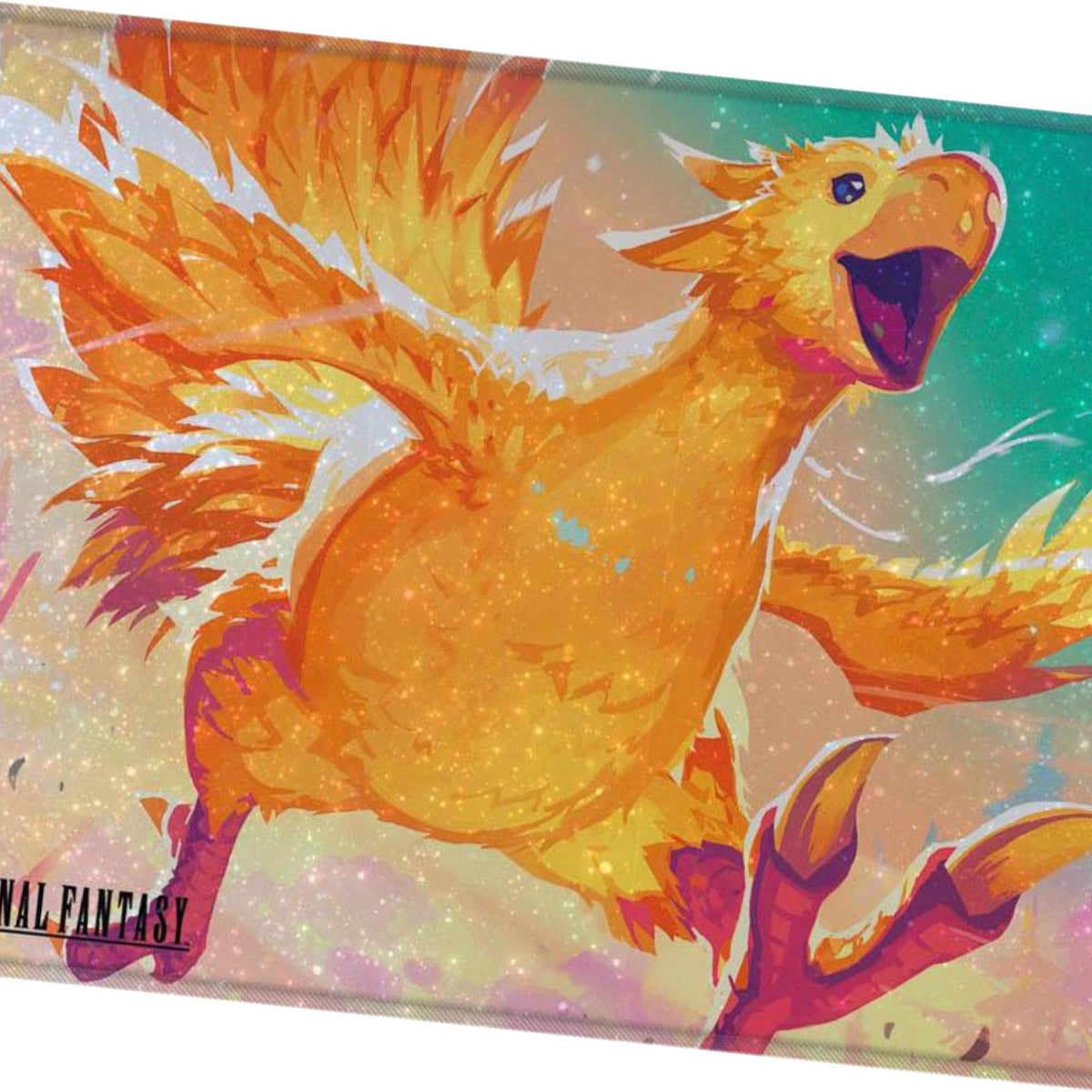 Ultra Pro Premium Holofoil Playmat – MTG Final Fantasy Traveling Chocobo (Gold)