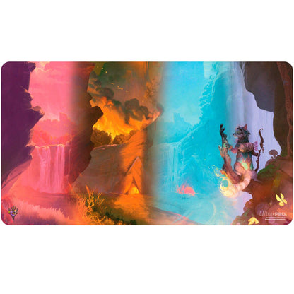 Die Play-Mat von Ultra Pro im MTG Bloomburrow Season Lands Design "Mountain"