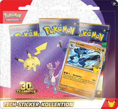 Pokémon TCG: 30th Celebration Tech Sticker Collection (German)