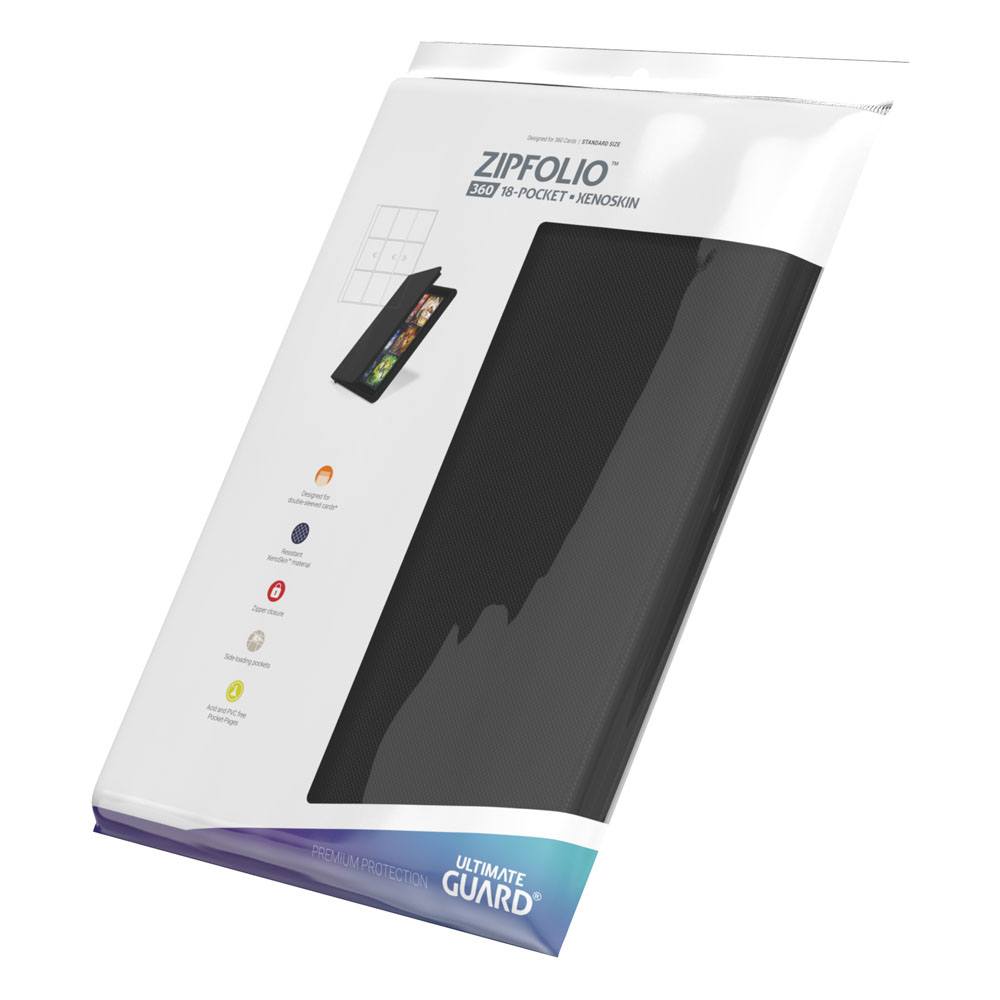 Ultimate Guard Zipfolio 360 Xenoskin – 18-Pocket Sammelalbum mit Reißverschluss