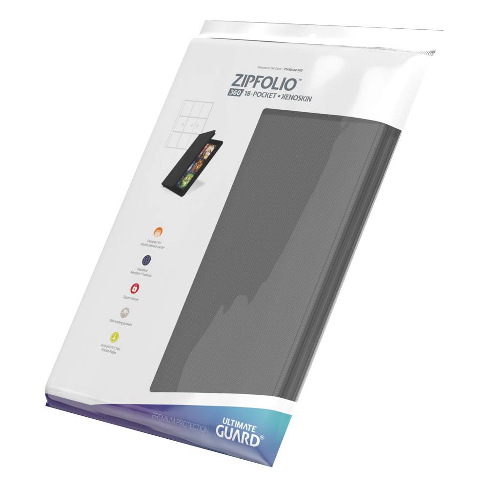 Ultimate Guard Zipfolio 360 Xenoskin – 18-Pocket Sammelalbum mit Reißverschluss