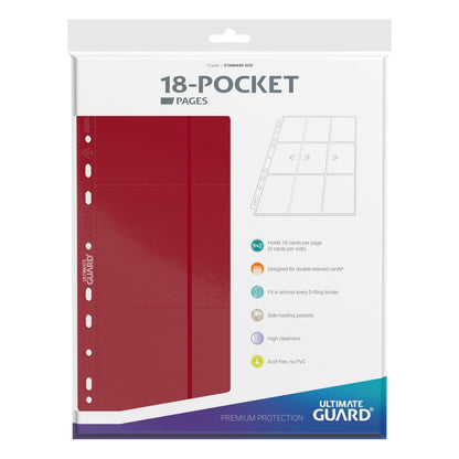 Ultimate Guard 18-Pocket Pages Side-Loading (10 Stück) – Farbvariante