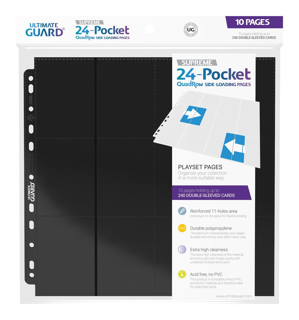 Ultimate Guard 24-Pocket QuadRow Pages Side-Loading (10 Stück)