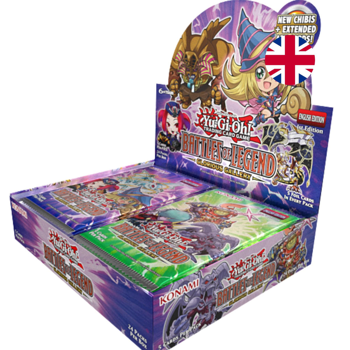 Yu-Gi-Oh! Battles of Legend: Glorious Gallery – Booster-Display (Englisch)